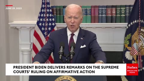 Bumbling Biden Proves That He Has NO IDEA How Affirmative Action Works