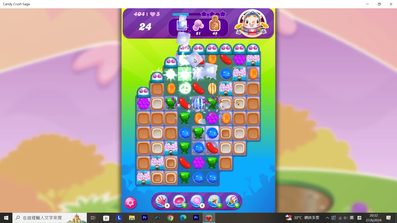 Candy Crush Saga Record (Level 404)