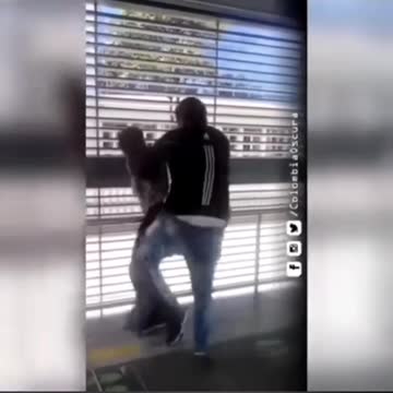 Dude got what he was looking for inside a bus station in Colombia