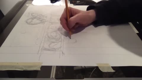 Time Lapse: pencil art for page 72