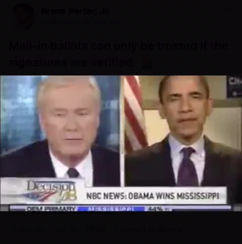 Obama’s PREVIOUS OPINION about MAIL-IN VOTING