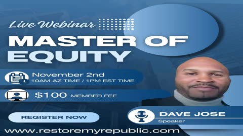 11-2 Webinar Master of Equity will BE EPIC