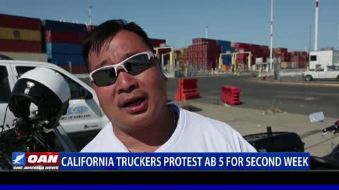 Calif. truckers protest AB 5 for second week