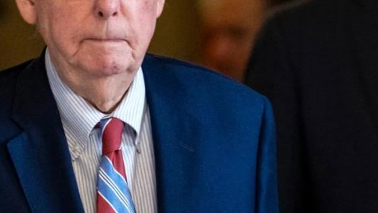 Mitch McConnell fell during the Senate Republican lunch