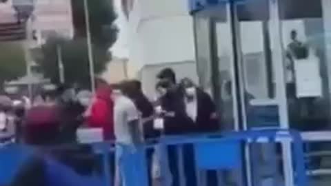 France: Woman Assaulted by (2) Men for Trying to Enter Grocery Store
