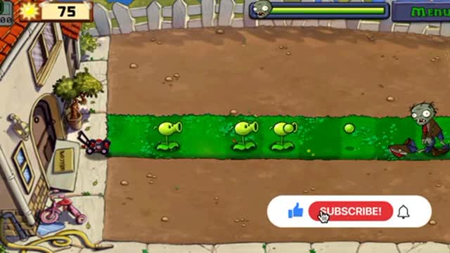 PLANTS VS ZOMBIES GAME PLAY -LEVEL1