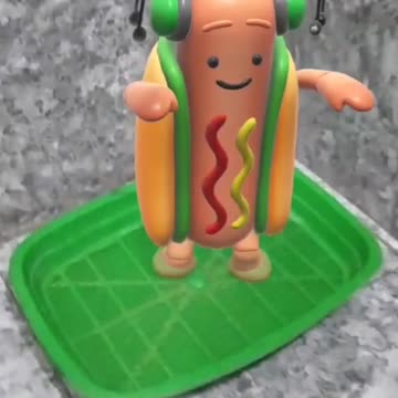 Dancing hot dog
