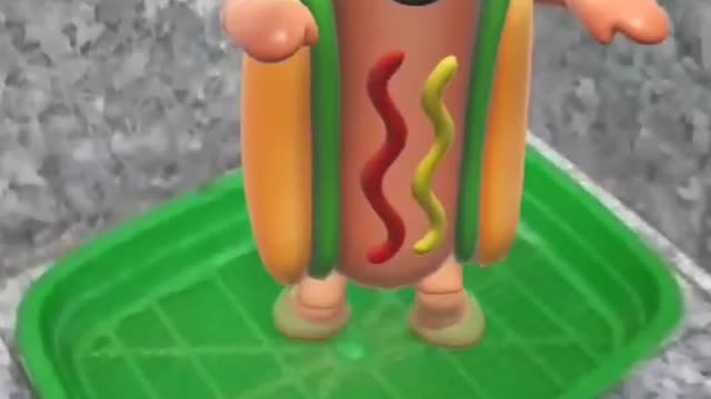 Dancing hot dog