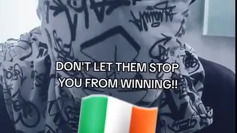 Black migrant sending a warning message to the Irish