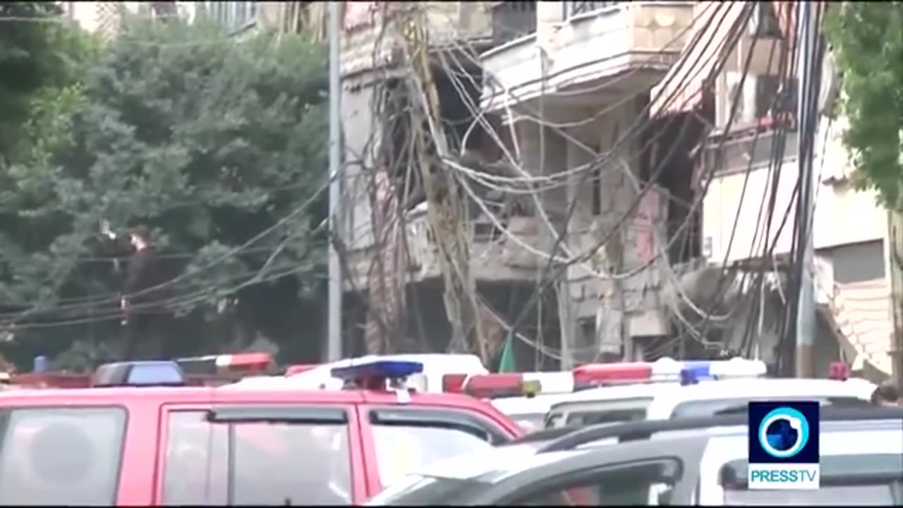 Reports from the site of the Israeli attack on a building in the Lebanese city