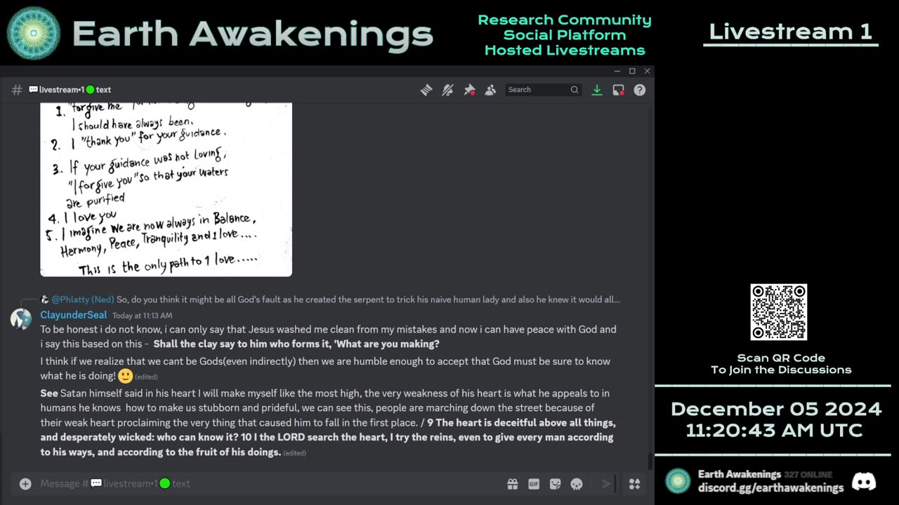 Earth Awakenings - Livestream 1 - #2032