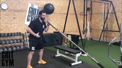 Standing 1 Arm Landmine Press
