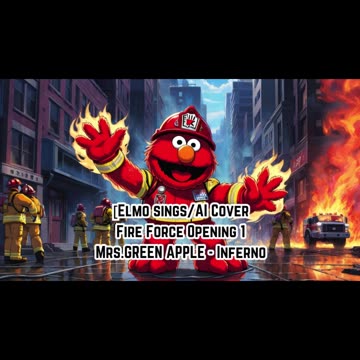 [Elmo sings/AI Cover] Fire Force Season 1 Opening 1 Mrs.GREEN APPLE - Inferno (インフェルノ)
