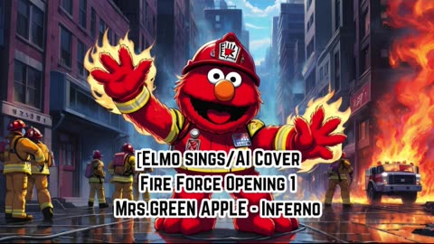 [Elmo sings/AI Cover] Fire Force Season 1 Opening 1 Mrs.GREEN APPLE - Inferno (インフェルノ)