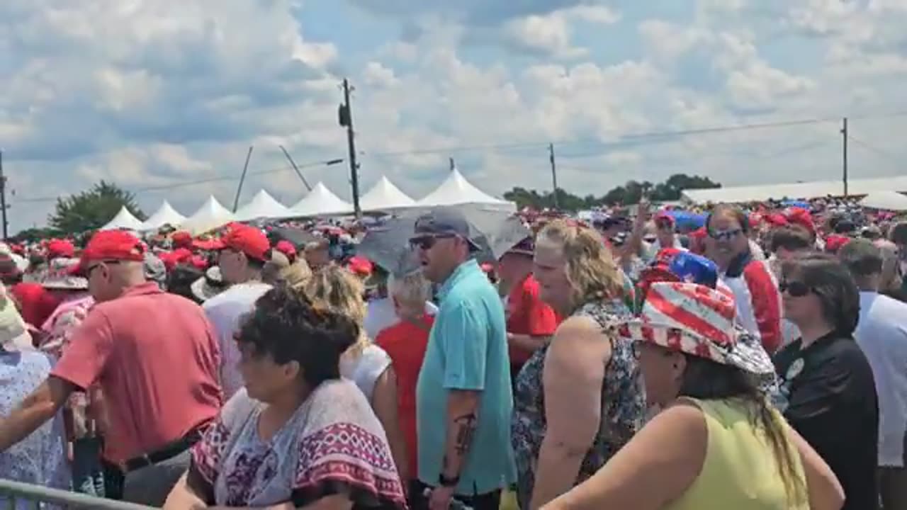 Ocean Of MAGA In Butler Pennsylvania Today..