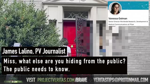 Pfizer Senior Director runs from Veritas questions!