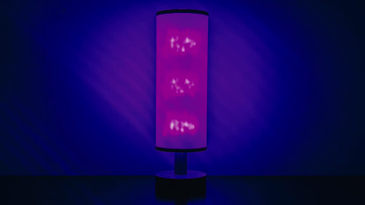 Purple Glowing Night Light with Brown Noise Soundscape