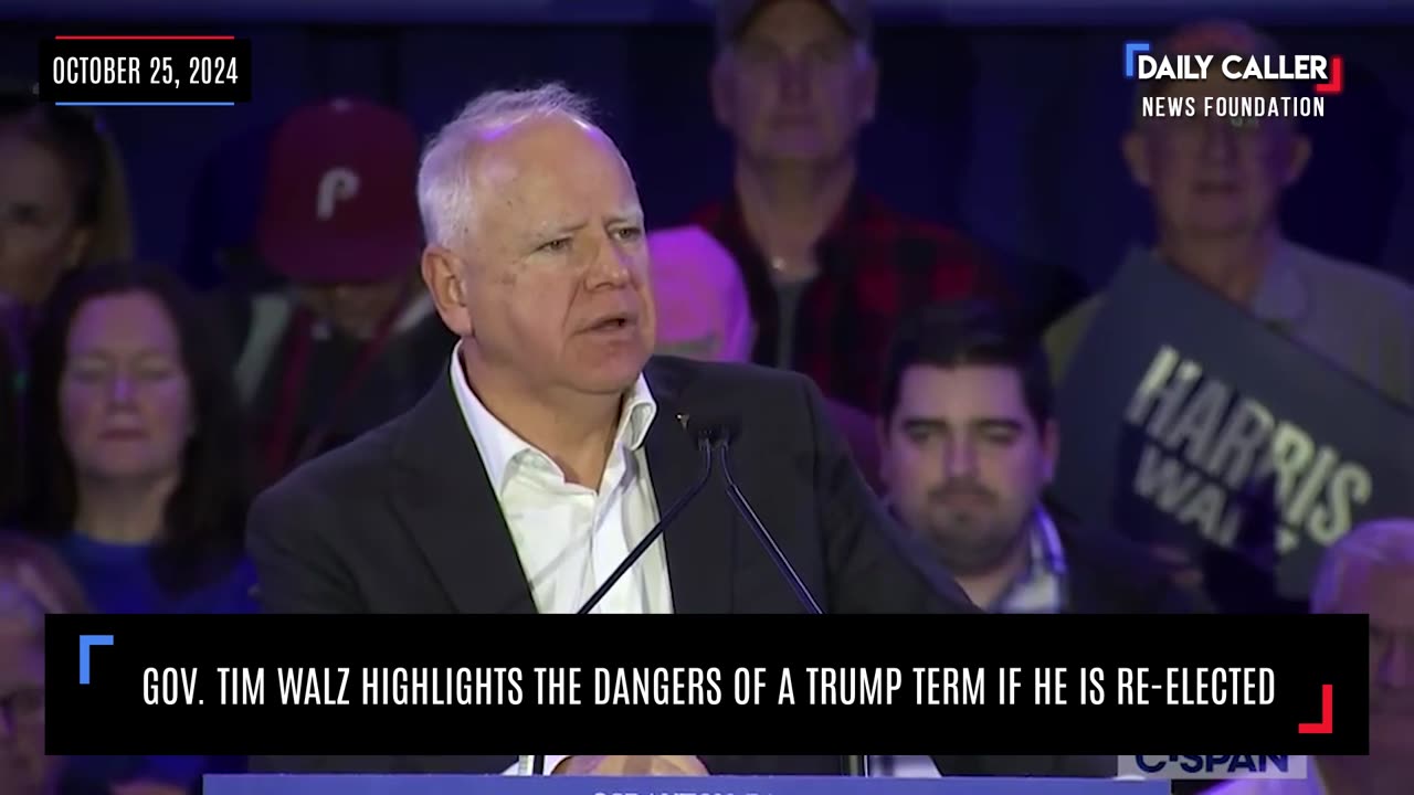 Gov. Tim Walz Highlights The Dangers Of A Trump Term If He Is Re-Elected