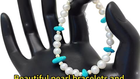 GN-20241011-03 Beautiful pearl bracelets and natural turquoise hot models are simple and elegant