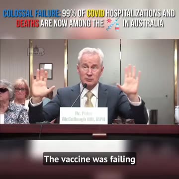 Australia: 99% Of COVID Hospitalizations & Deaths Are Among The Vaxxed!