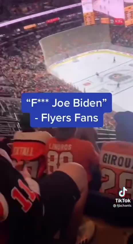 "F*ck Joe Biden" at a hockey game