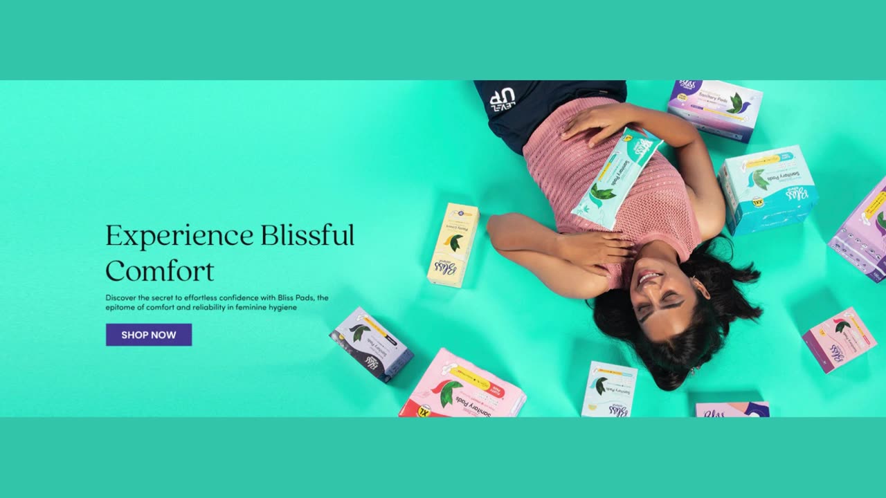 Bliss Natural Night Sanitary Pads Graphic Design