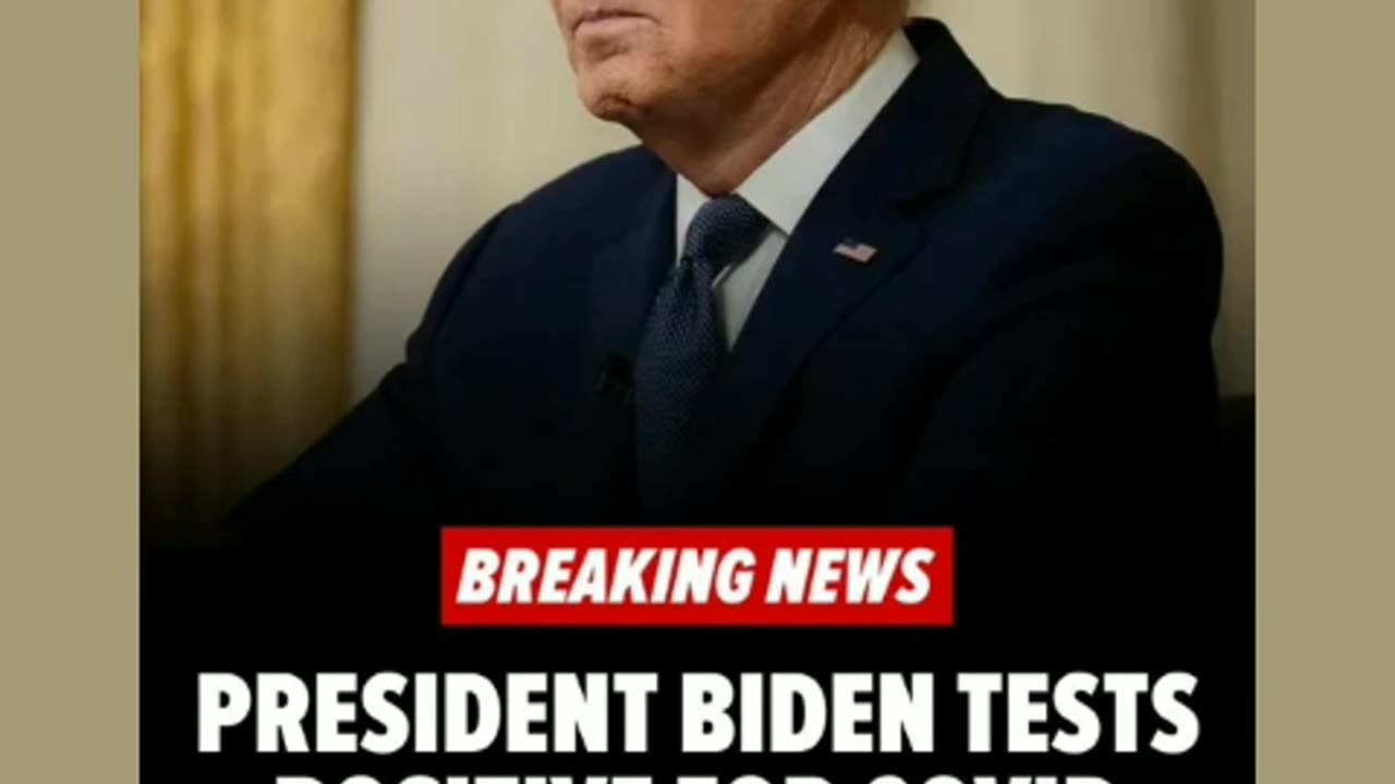 Joe biden tested positive of covid big deal trump survived a bullet what his excuse 7/18/24