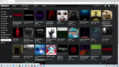Testing out my Phobias (ROBLOX)