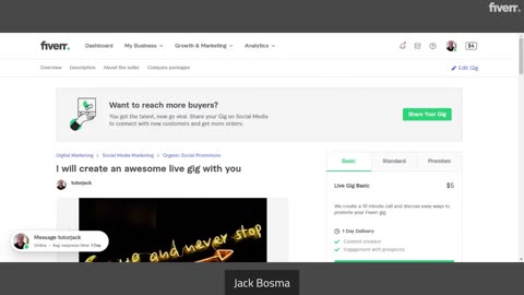 Title: Jack Bosma's Fiverr Introduction