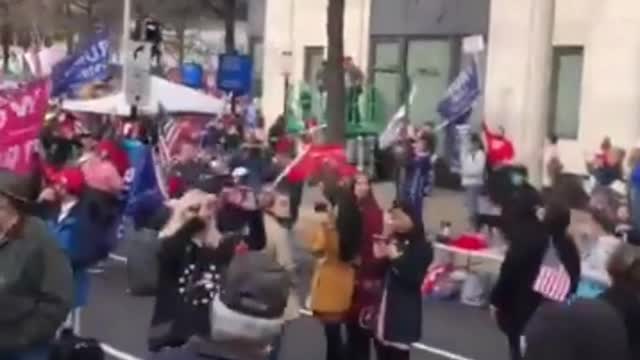 President Trump fries over freedom plaza