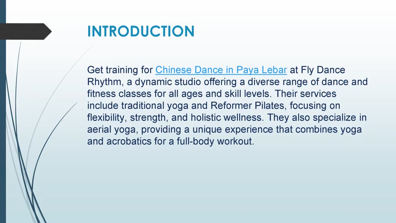 Get training for Chinese Dance in Paya Lebar