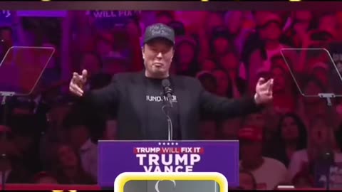Elon Musk at MSG Trump rally talking about new govt efficiency plan