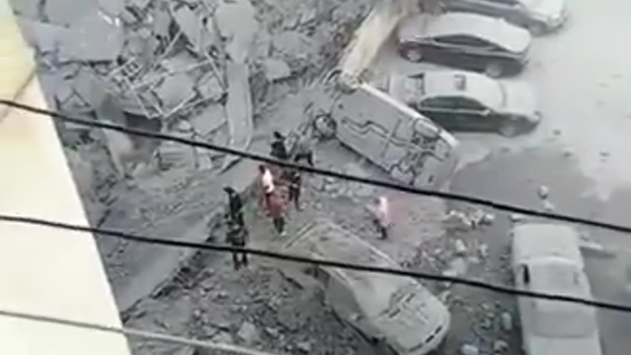 The extent of devastation in Dahye, south of Beirut following the Israeli airstrike