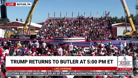 EPIC MOMENT: TRUMP RETURNS TO BUTLER!