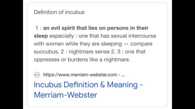 Incubus Demon!!!…..🤢🤮