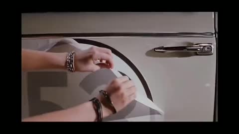 Retro car appearance display