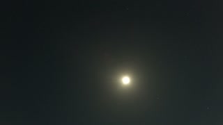 Wolf moon over Portsmouth. JANUARY 2022. night lapse. GoPro