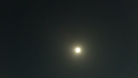 Wolf moon over Portsmouth. JANUARY 2022. night lapse. GoPro