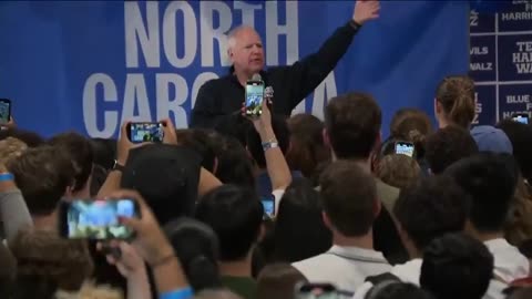 Tim Walz tells North Carolina students that a Trump military is going to Round them all up