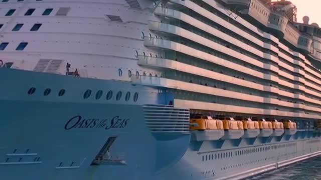 worldwide big cruise ship video