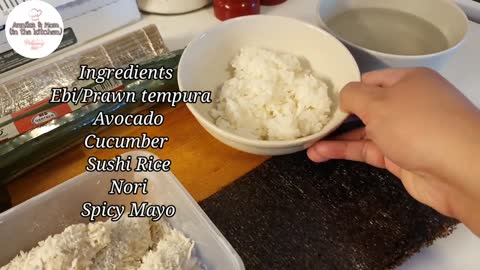 Dragonroll Sushi /How to make sushi roll/ Homemade Sushi