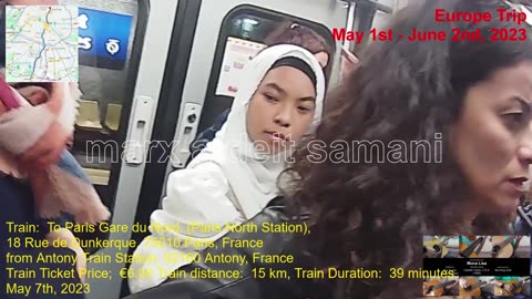 May 7th, 2023 25f Train: Antony to Paris Gare du Nord