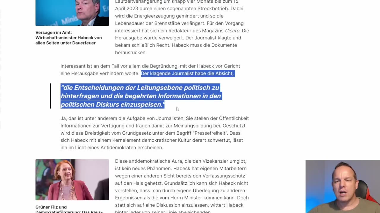 Skandal um Robert Habeck Der grüne Politiker erleidet dramatische Niederlage vor Gericht.