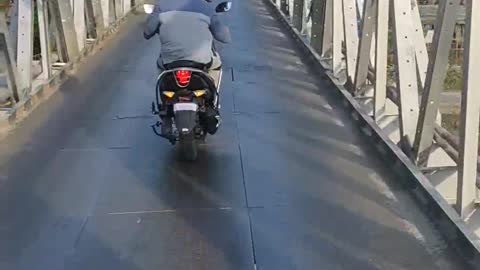 Ride..... On belly bridge.