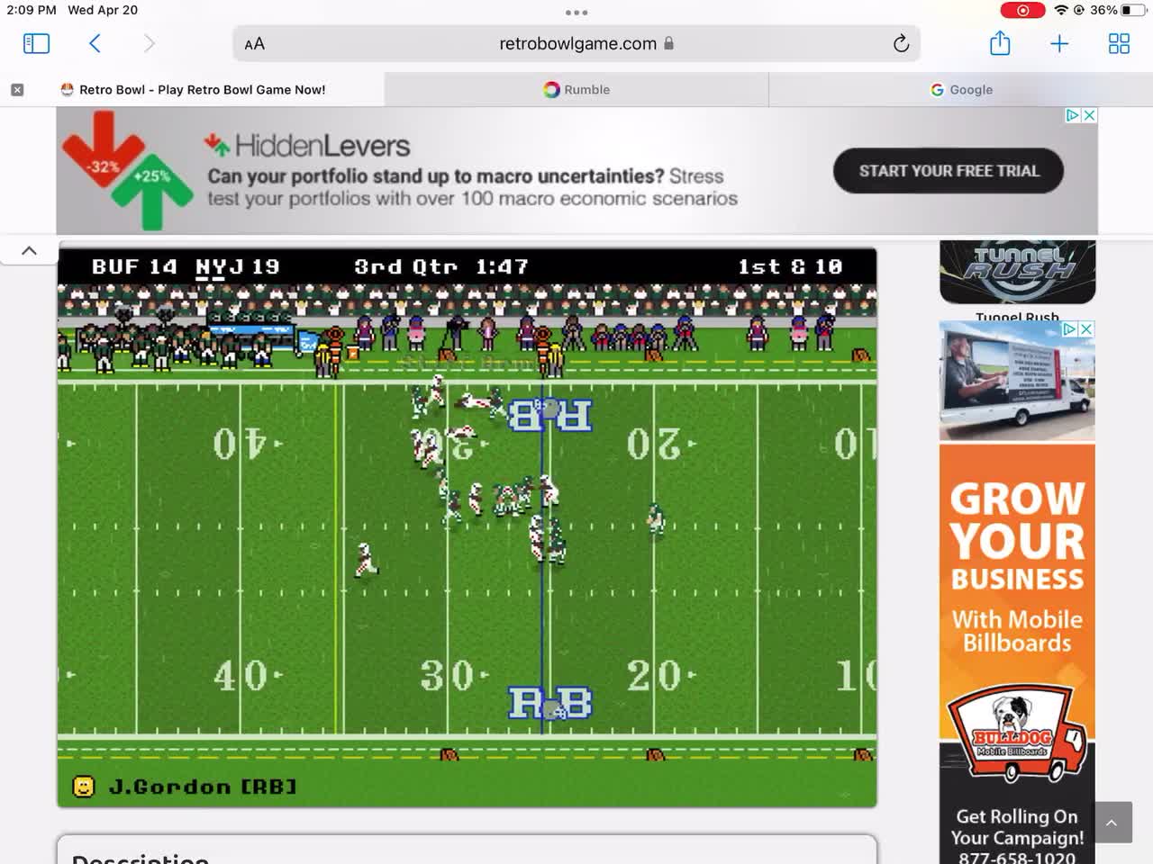 Always An Exciting Game vs. Buffalo! NYJ Retro Bowl Gameplay #22