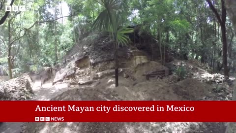 Ancient Mayan city discovered in Mexico jungle by accident | BBC News