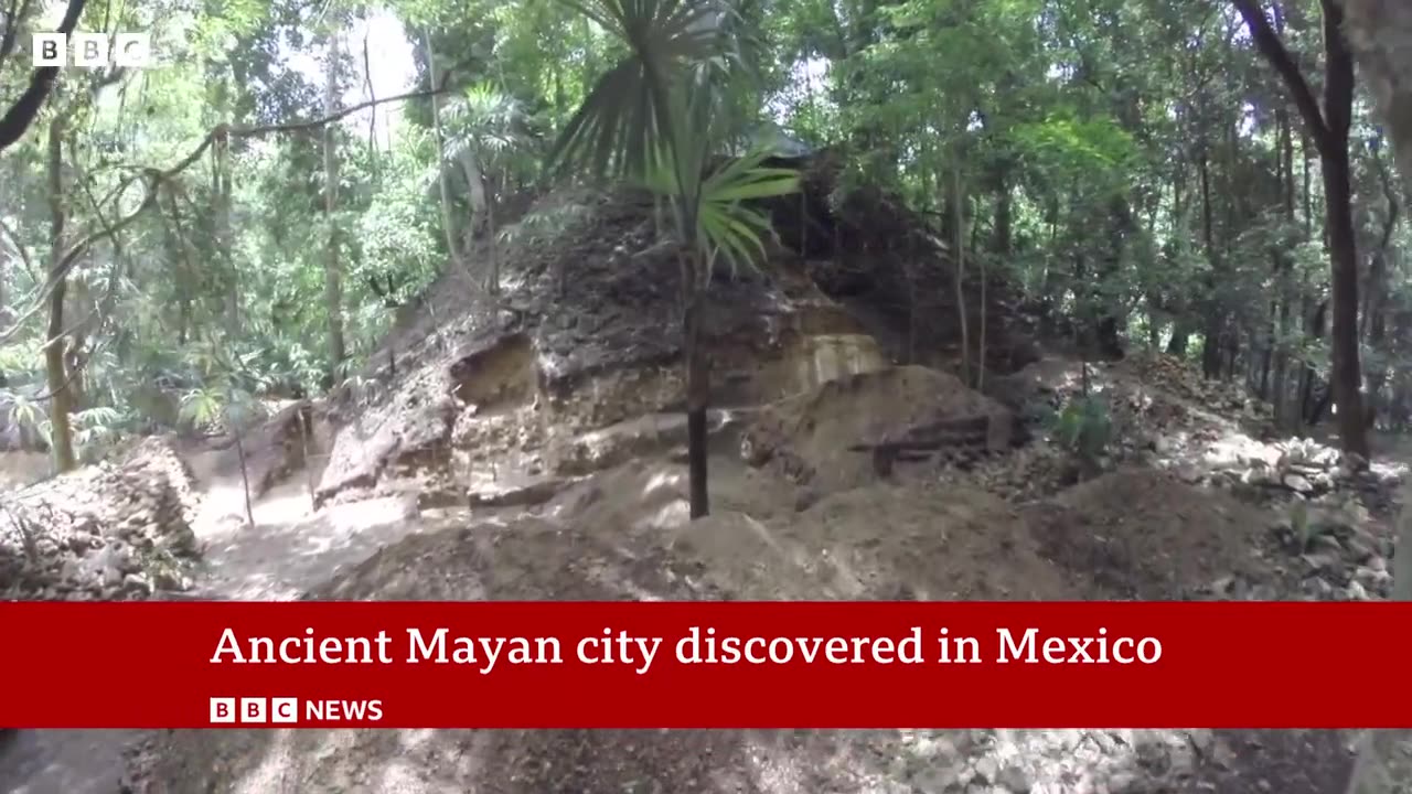 Ancient Mayan city discovered in Mexico jungle by accident | BBC News