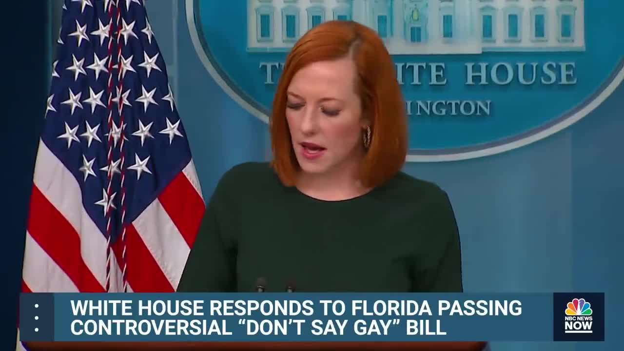 White House Condemns Florida's 'Don't Say Gay' Bill As 'discriminatory'