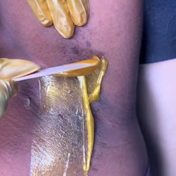 Underarm Waxing with Sexy Smooth Golden Allure Hard Wax | @aureateaesthetics_