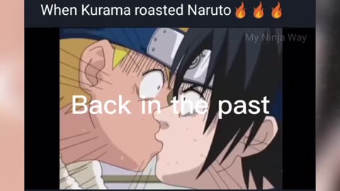 Kurama roasted Naruto 😅😂